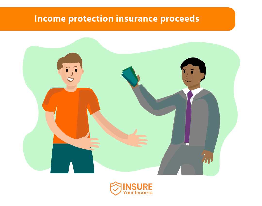 Income protection insrance proceeds receiving compensation